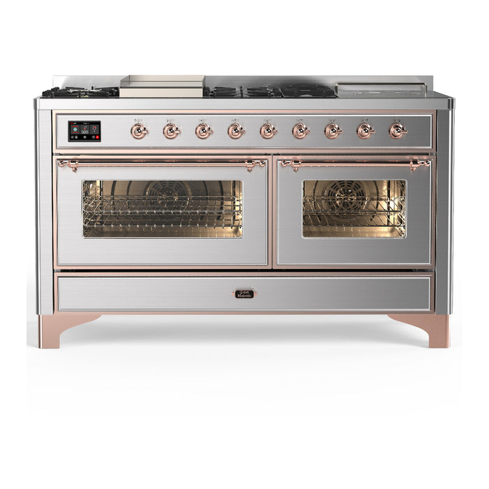 ILVE Majestic III 60″ Dual Fuel Range – 7 Burners (UM60FSNR3)