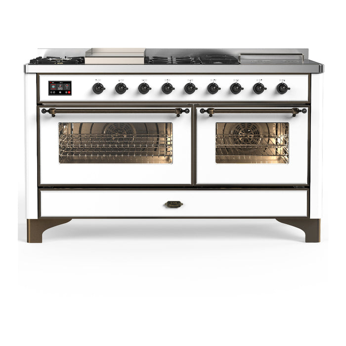 ILVE Majestic III 60″ Dual Fuel Range – 7 Burners (UM60FSNR3)