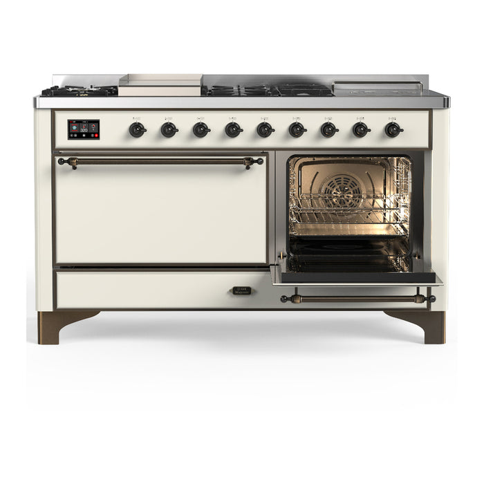 ILVE Majestic III 60″ Dual Fuel Range – 7 Burners (UM60FSQNR3)