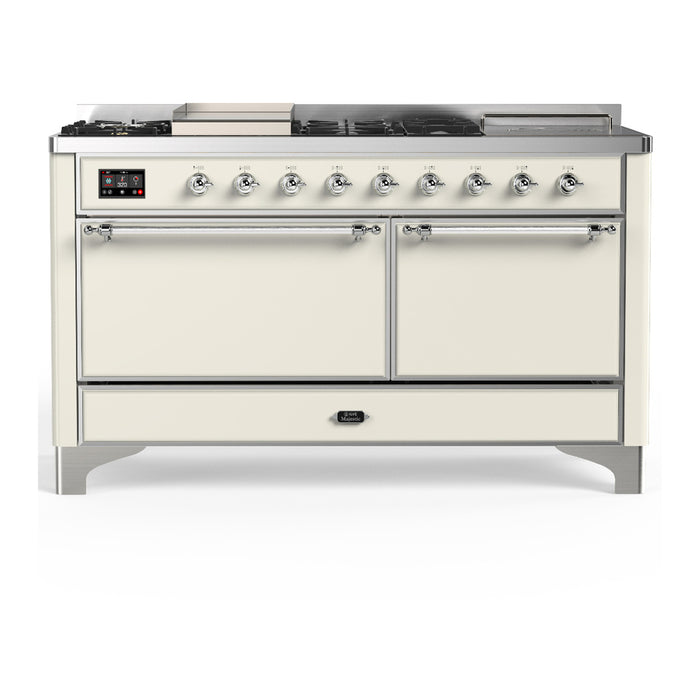 ILVE Majestic III 60″ Dual Fuel Range – 7 Burners (UM60FSQNR3)