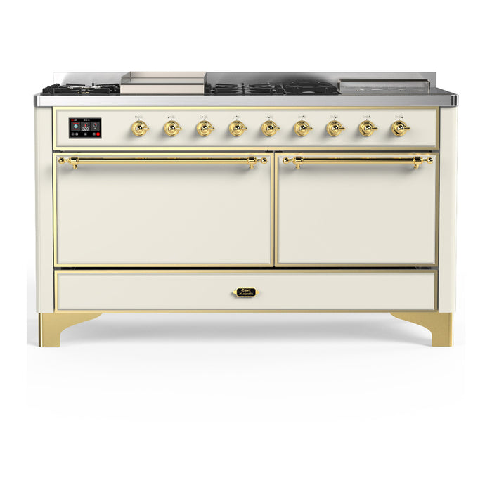 ILVE Majestic III 60″ Dual Fuel Range – 7 Burners (UM60FSQNR3)
