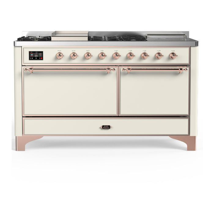 ILVE Majestic III 60″ Dual Fuel Range – 7 Burners (UM60FSQNR3)