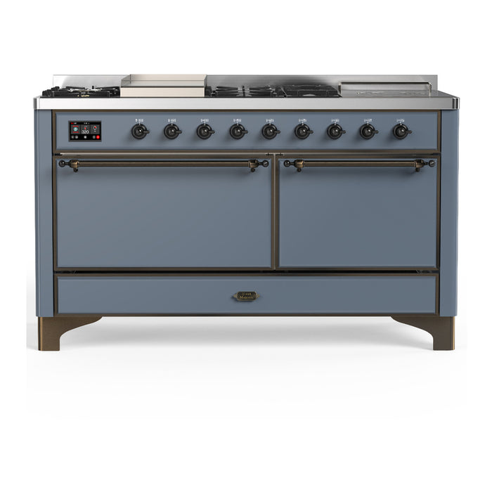 ILVE Majestic III 60″ Dual Fuel Range – 7 Burners (UM60FSQNR3)