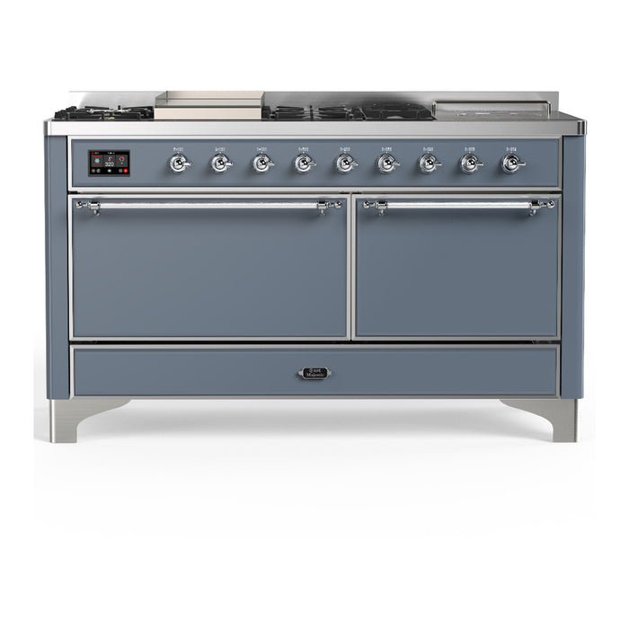 ILVE Majestic III 60″ Dual Fuel Range – 7 Burners (UM60FSQNR3)