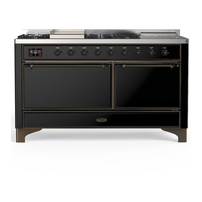 ILVE Majestic III 60″ Dual Fuel Range – 7 Burners (UM60FSQNR3)