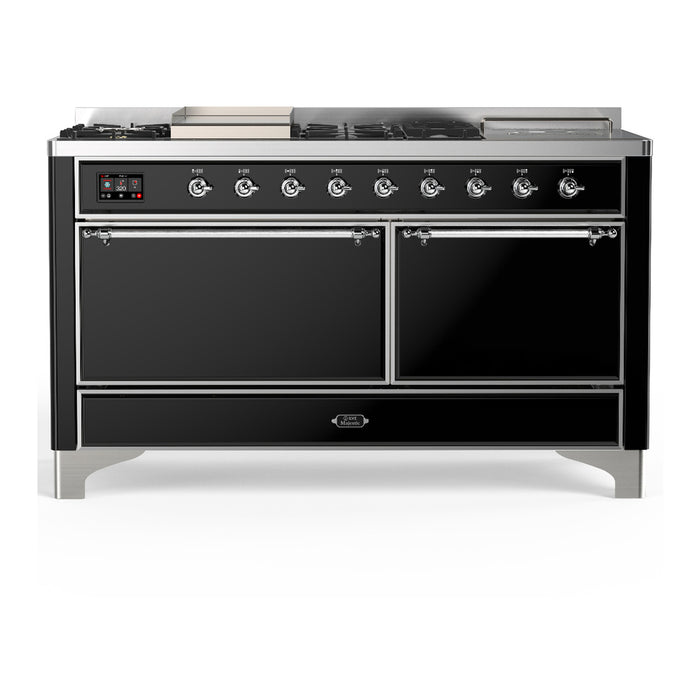 ILVE Majestic III 60″ Dual Fuel Range – 7 Burners (UM60FSQNR3)