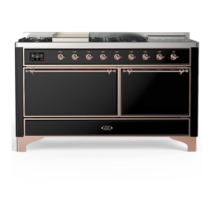 ILVE Majestic III 60″ Dual Fuel Range – 7 Burners (UM60FSQNR3)