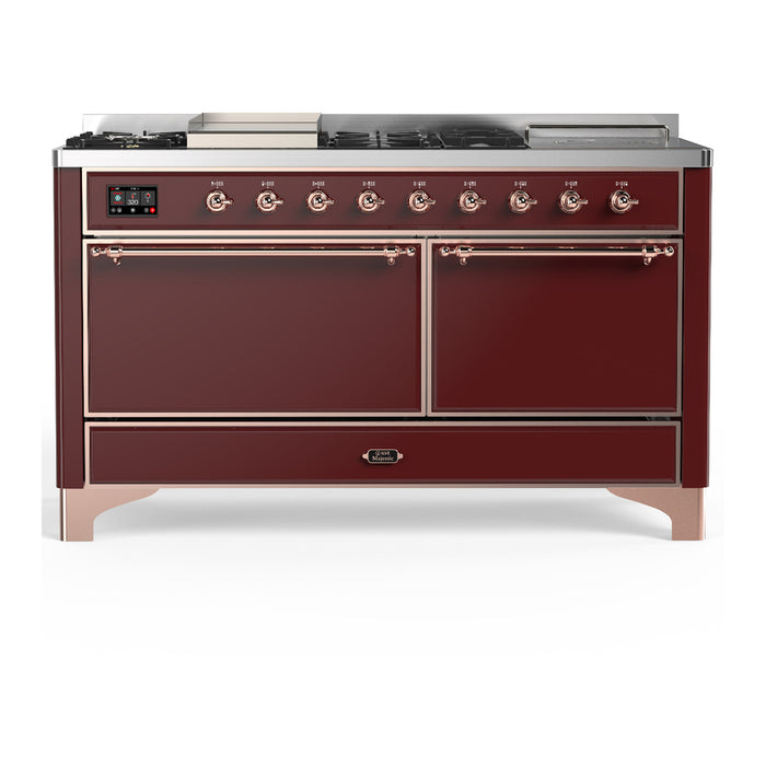 ILVE Majestic III 60″ Dual Fuel Range – 7 Burners (UM60FSQNR3)