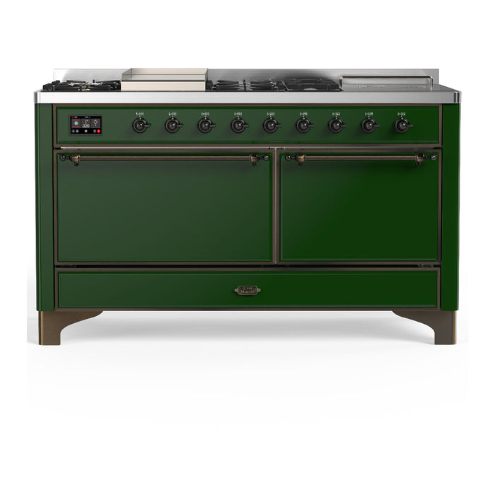 ILVE Majestic III 60″ Dual Fuel Range – 7 Burners (UM60FSQNR3)