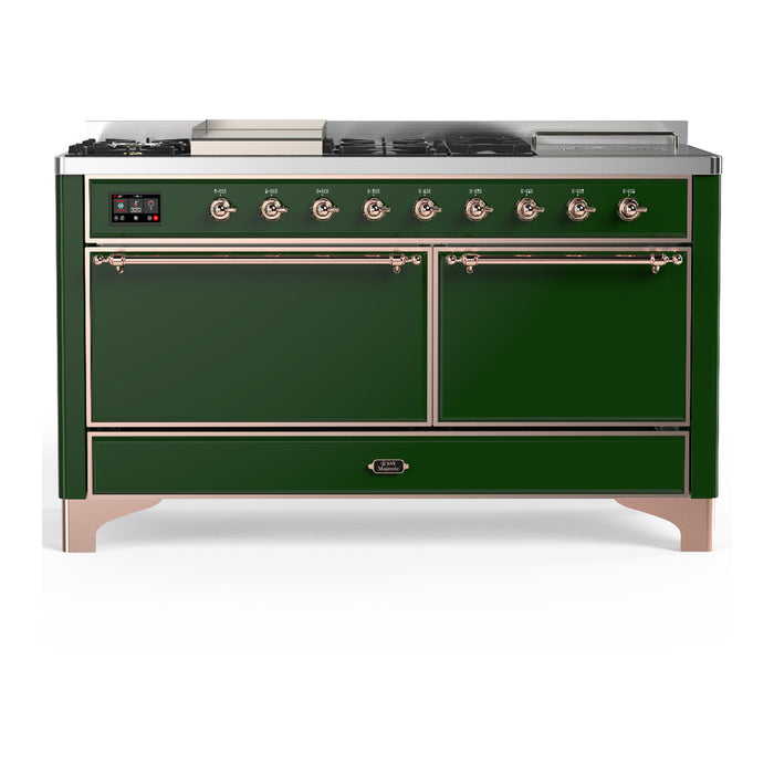 ILVE Majestic III 60″ Dual Fuel Range – 7 Burners (UM60FSQNR3)