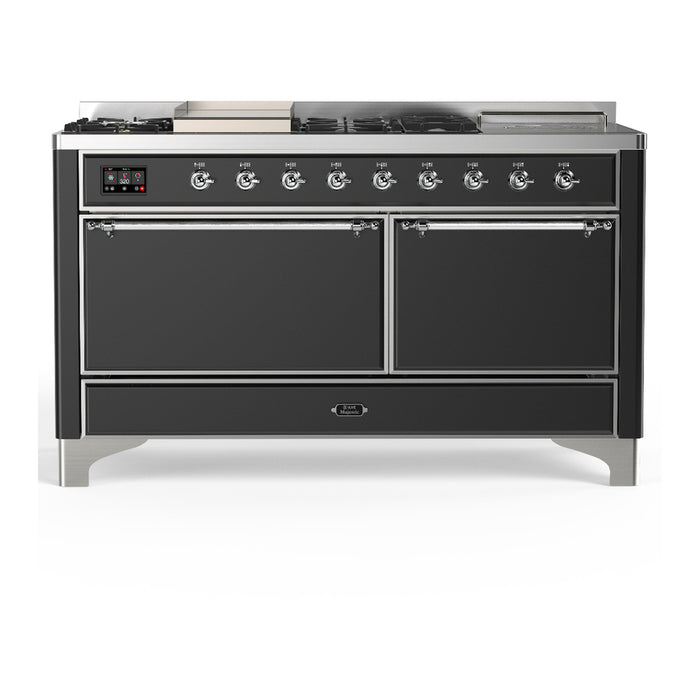ILVE Majestic III 60″ Dual Fuel Range – 7 Burners (UM60FSQNR3)