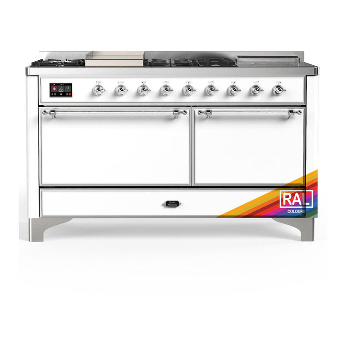 ILVE Majestic III 60″ Dual Fuel Range – 7 Burners (UM60FSQNR3)