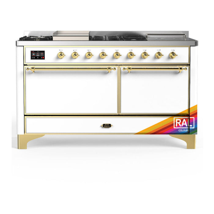 ILVE Majestic III 60″ Dual Fuel Range – 7 Burners (UM60FSQNR3)
