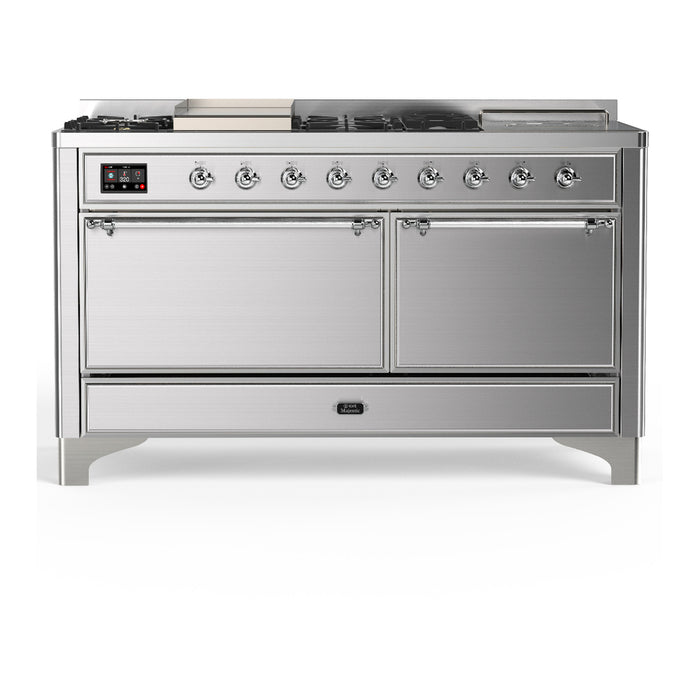 ILVE Majestic III 60″ Dual Fuel Range – 7 Burners (UM60FSQNR3)