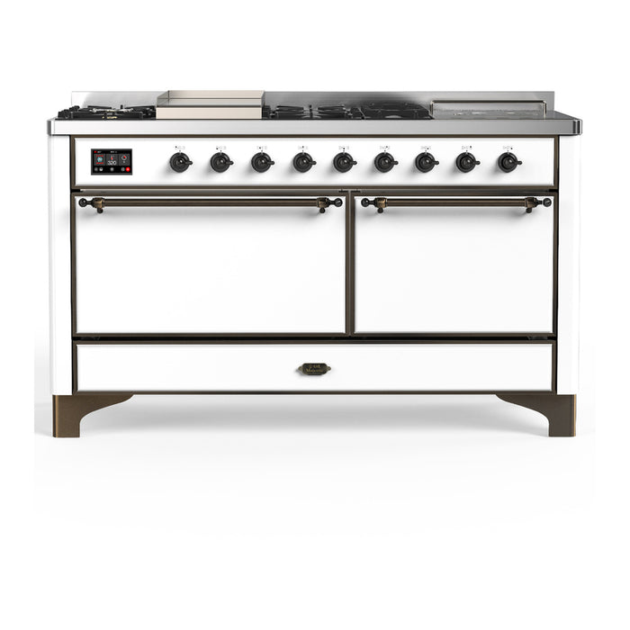 ILVE Majestic III 60″ Dual Fuel Range – 7 Burners (UM60FSQNR3)