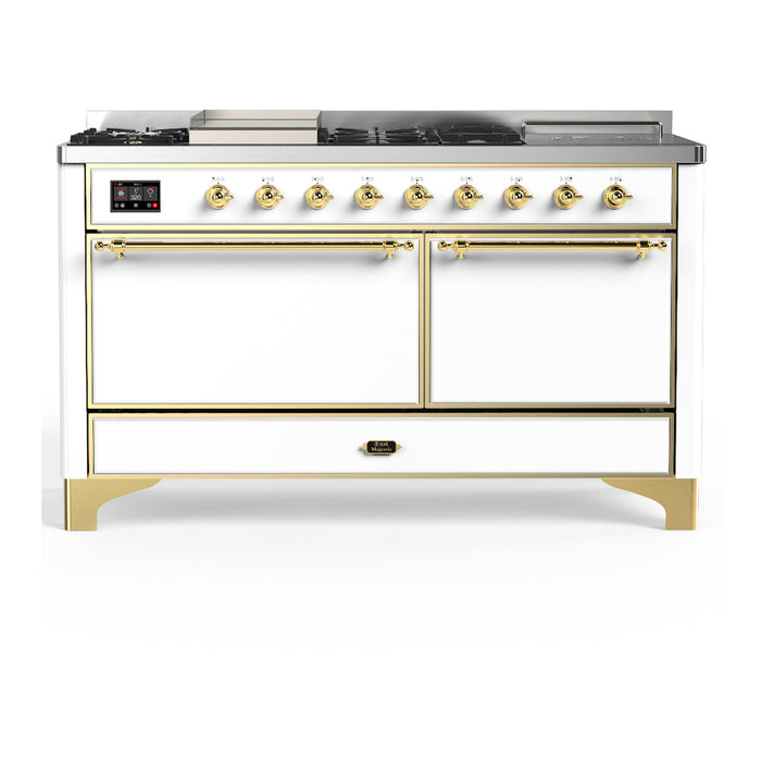 ILVE Majestic III 60″ Dual Fuel Range – 7 Burners (UM60FSQNR3)