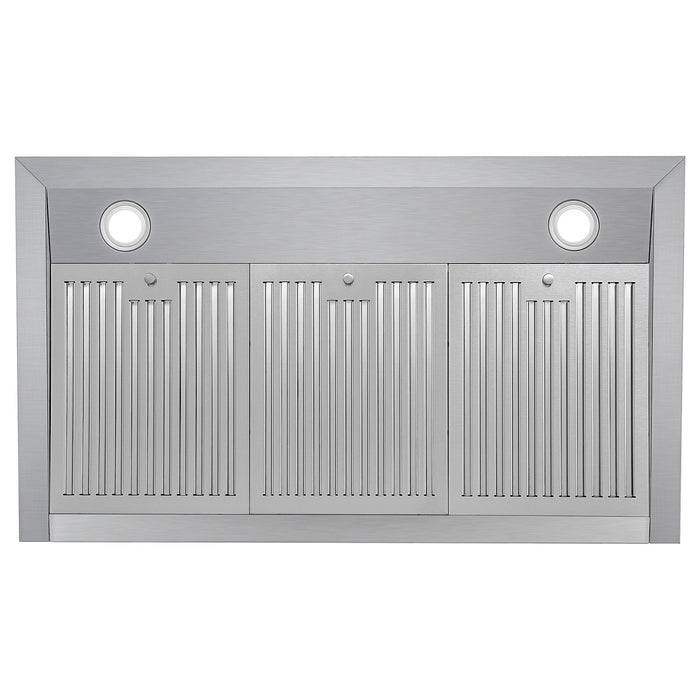 Cosmo 36 in. Under Cabinet Range Hood with Digital Touch Controls, 3-Speed Fan, LED Lights and Permanent Filters in Stainless Steel - UMC36