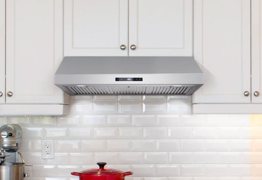 Cosmo 36 in. Under Cabinet Range Hood with Digital Touch Controls, 3-Speed Fan, LED Lights and Permanent Filters in Stainless Steel - UMC36