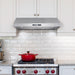 Cosmo 36 in. Under Cabinet Range Hood with Digital Touch Controls, 3-Speed Fan, LED Lights and Permanent Filters in Stainless Steel - UMC36