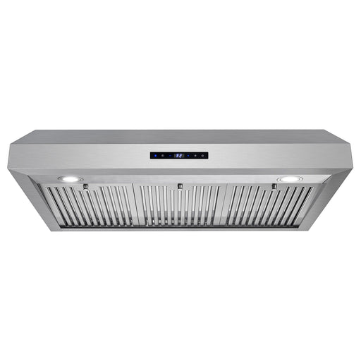 Cosmo 36 in. Under Cabinet Range Hood with Digital Touch Controls, 3-Speed Fan, LED Lights and Permanent Filters in Stainless Steel - UMC36