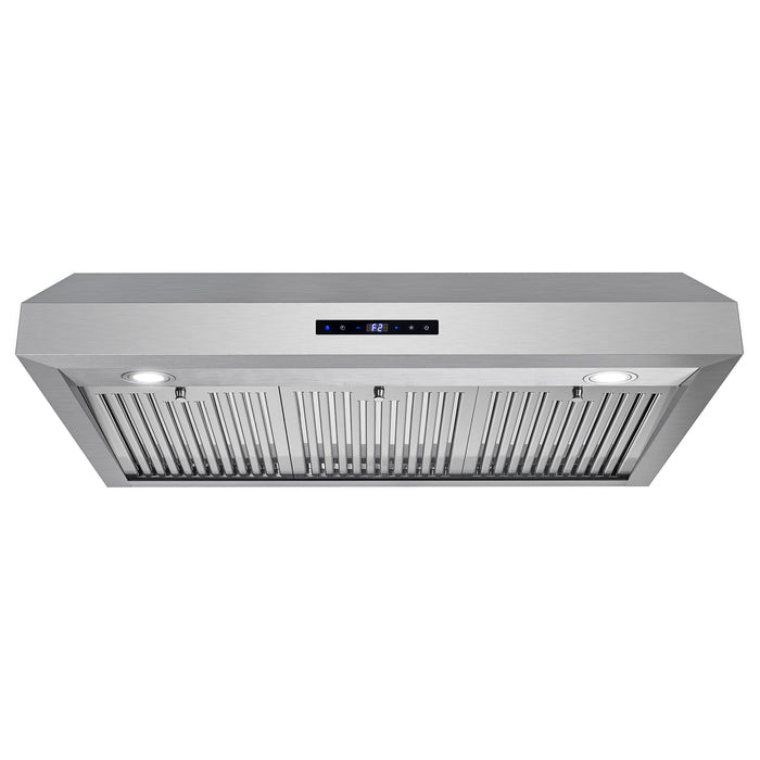 Cosmo 36 in. Under Cabinet Range Hood with Digital Touch Controls, 3-Speed Fan, LED Lights and Permanent Filters in Stainless Steel - UMC36