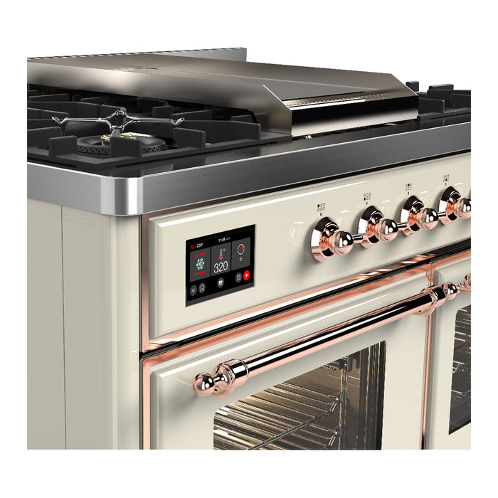 ILVE Majestic III 40" Dual Fuel Range 6 Burners + Griddle (UMD40FNR3)