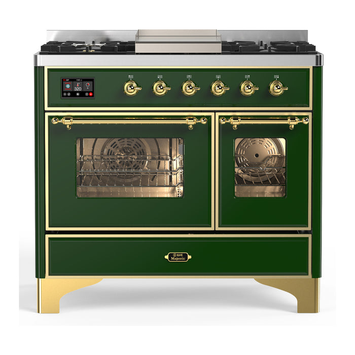 ILVE Majestic III 40" Dual Fuel Range 6 Burners + Griddle (UMD40FNR3)