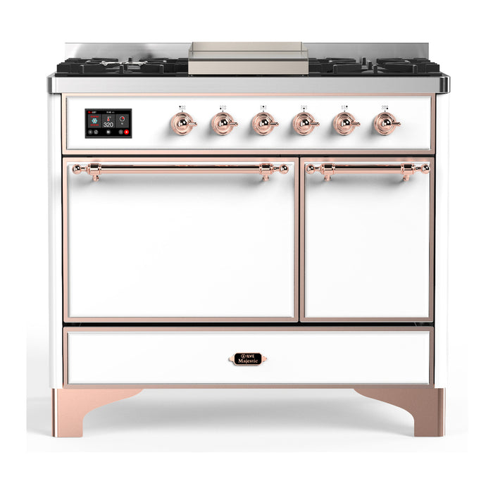 ILVE Majestic III 40" Dual Fuel Range 6 Burners Griddle (UMD40FQNR3)