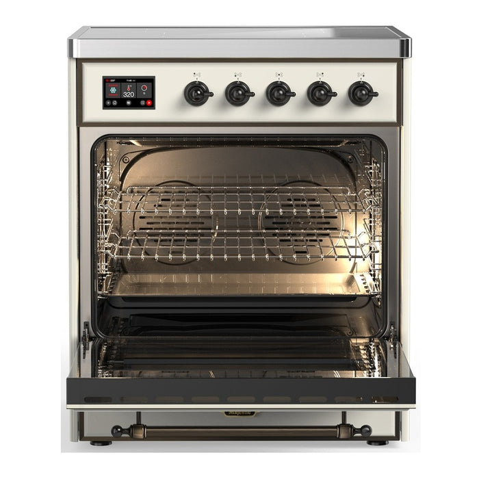 ILVE Majestic III 30″ Induction Range – 4 Elements, Triple Glass Door (UMIB30NR3)