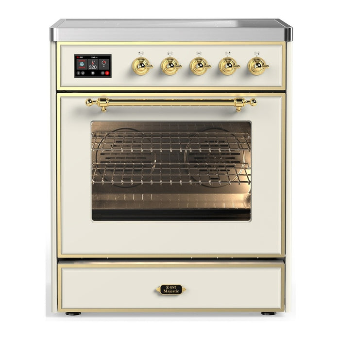 ILVE Majestic III 30″ Induction Range – 4 Elements, Triple Glass Door (UMIB30NR3)