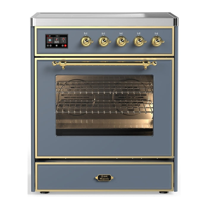 ILVE Majestic III 30″ Induction Range – 4 Elements, Triple Glass Door (UMIB30NR3)