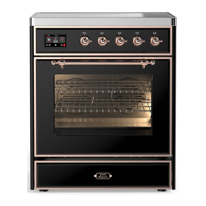 ILVE Majestic III 30″ Induction Range – 4 Elements, Triple Glass Door (UMIB30NR3)