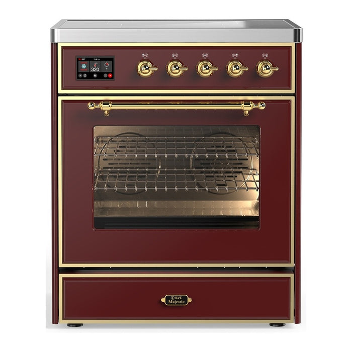ILVE Majestic III 30″ Induction Range – 4 Elements, Triple Glass Door (UMIB30NR3)