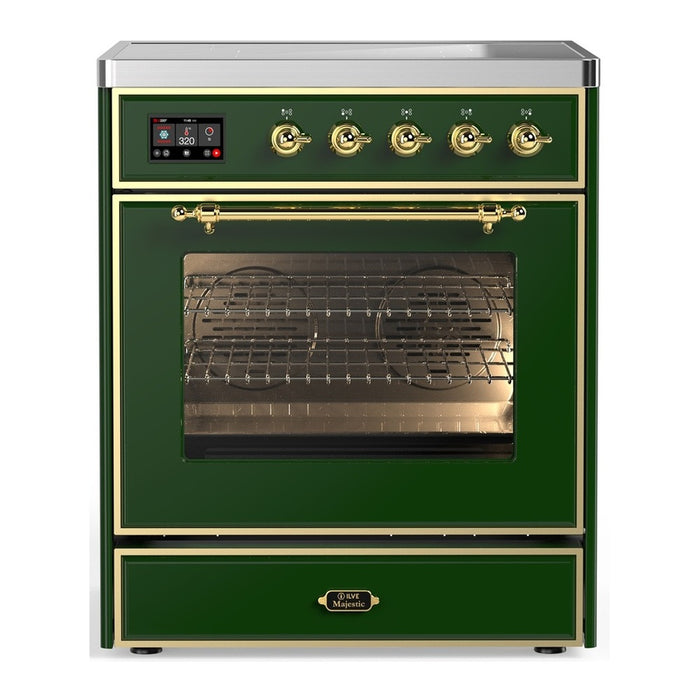 ILVE Majestic III 30″ Induction Range – 4 Elements, Triple Glass Door (UMIB30NR3)