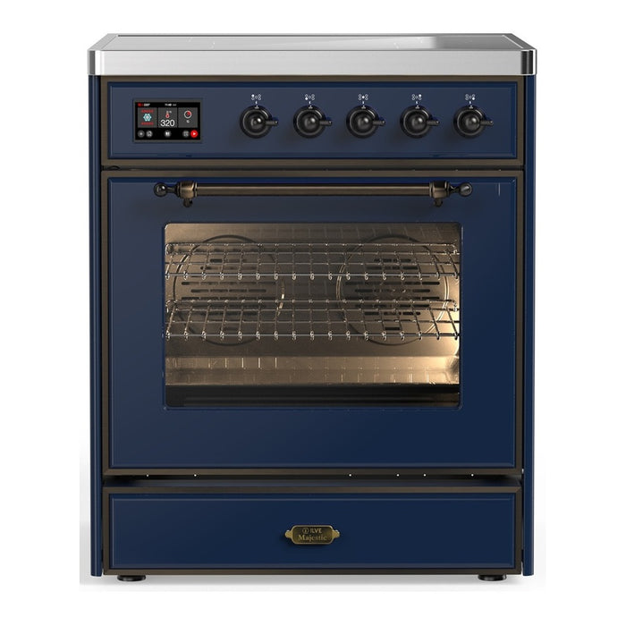 ILVE Majestic III 30″ Induction Range – 4 Elements, Triple Glass Door (UMIB30NR3)