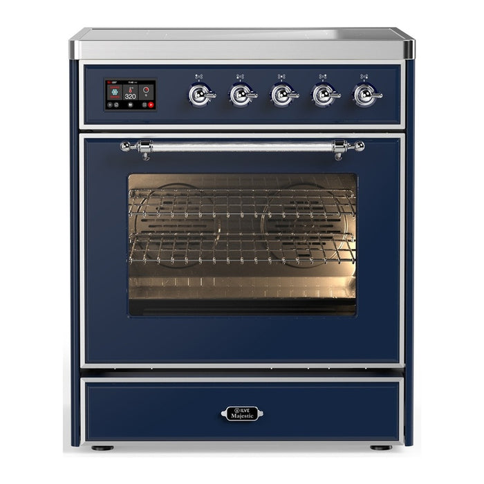 ILVE Majestic III 30″ Induction Range – 4 Elements, Triple Glass Door (UMIB30NR3)