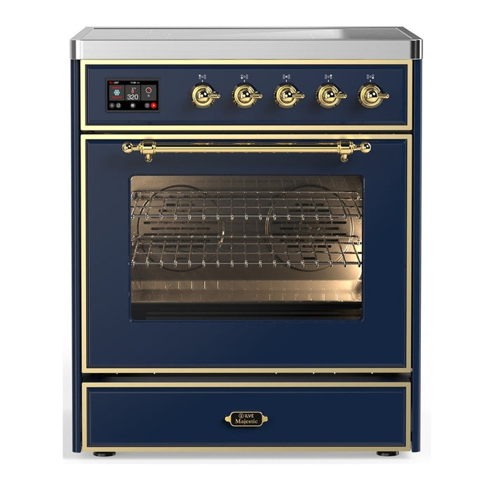 ILVE Majestic III 30″ Induction Range – 4 Elements, Triple Glass Door (UMIB30NR3)