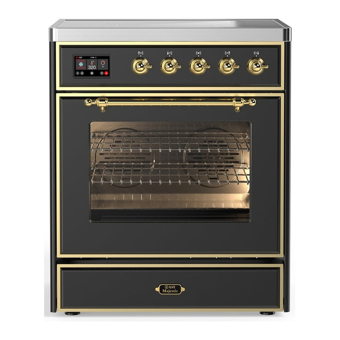 ILVE Majestic III 30″ Induction Range – 4 Elements, Triple Glass Door (UMIB30NR3)