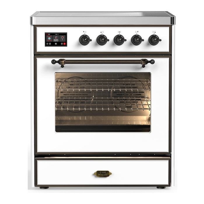 ILVE Majestic III 30″ Induction Range – 4 Elements, Triple Glass Door (UMIB30NR3)