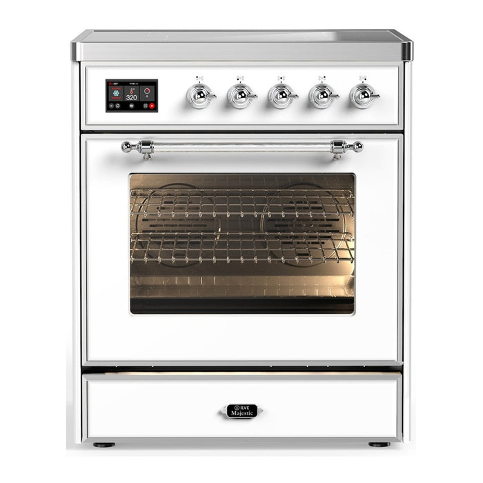 ILVE Majestic III 30″ Induction Range – 4 Elements, Triple Glass Door (UMIB30NR3)