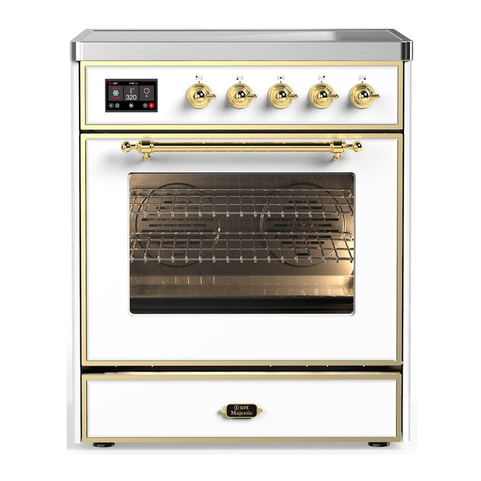 ILVE Majestic III 30″ Induction Range – 4 Elements, Triple Glass Door (UMIB30NR3)