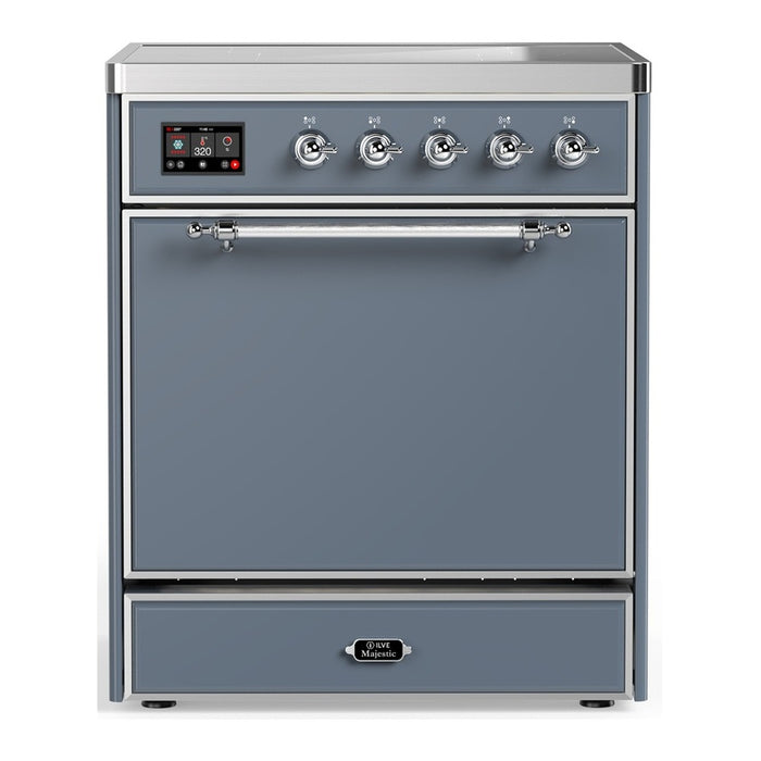 ILVE Majestic III 30" Induction Range – 4 Elements, Solid Door (UMIB30QNR3)