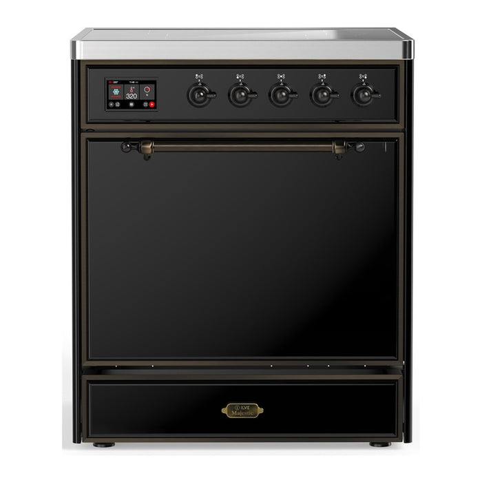 ILVE Majestic III 30" Induction Range – 4 Elements, Solid Door (UMIB30QNR3)