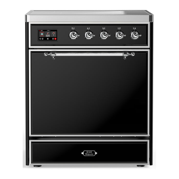 ILVE Majestic III 30" Induction Range – 4 Elements, Solid Door (UMIB30QNR3)