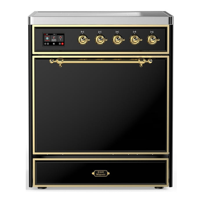 ILVE Majestic III 30" Induction Range – 4 Elements, Solid Door (UMIB30QNR3)