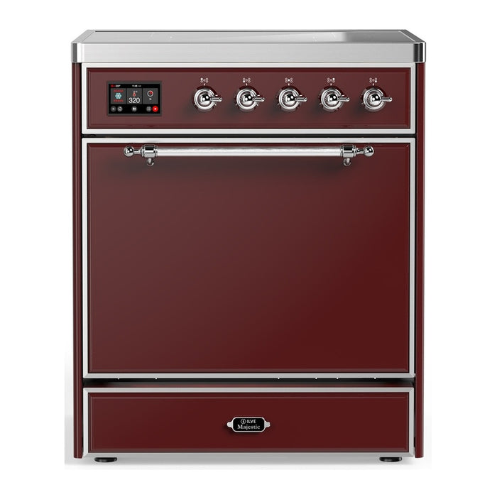 ILVE Majestic III 30" Induction Range – 4 Elements, Solid Door (UMIB30QNR3)
