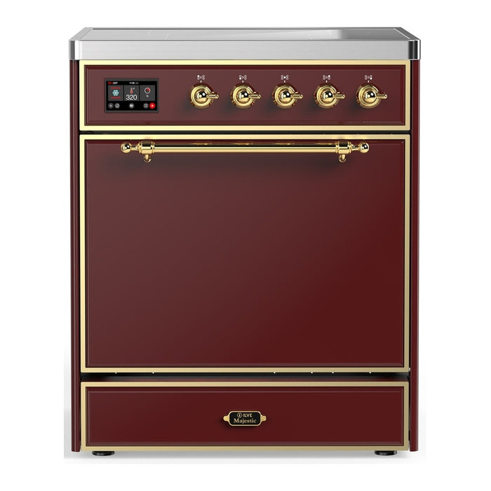 ILVE Majestic III 30" Induction Range – 4 Elements, Solid Door (UMIB30QNR3)