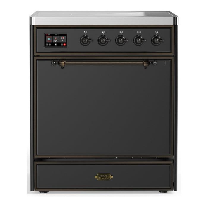 ILVE Majestic III 30" Induction Range – 4 Elements, Solid Door (UMIB30QNR3)