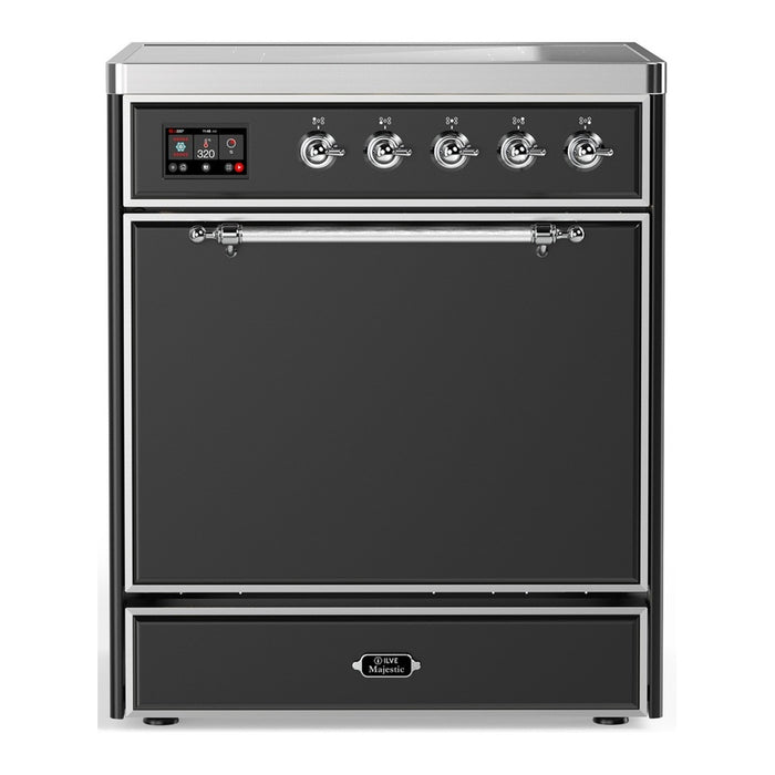ILVE Majestic III 30" Induction Range – 4 Elements, Solid Door (UMIB30QNR3)