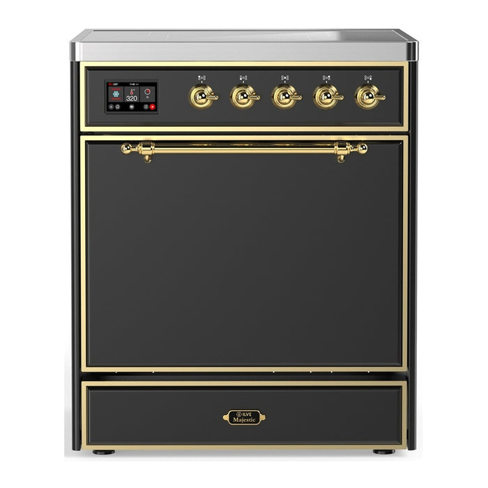 ILVE Majestic III 30" Induction Range – 4 Elements, Solid Door (UMIB30QNR3)
